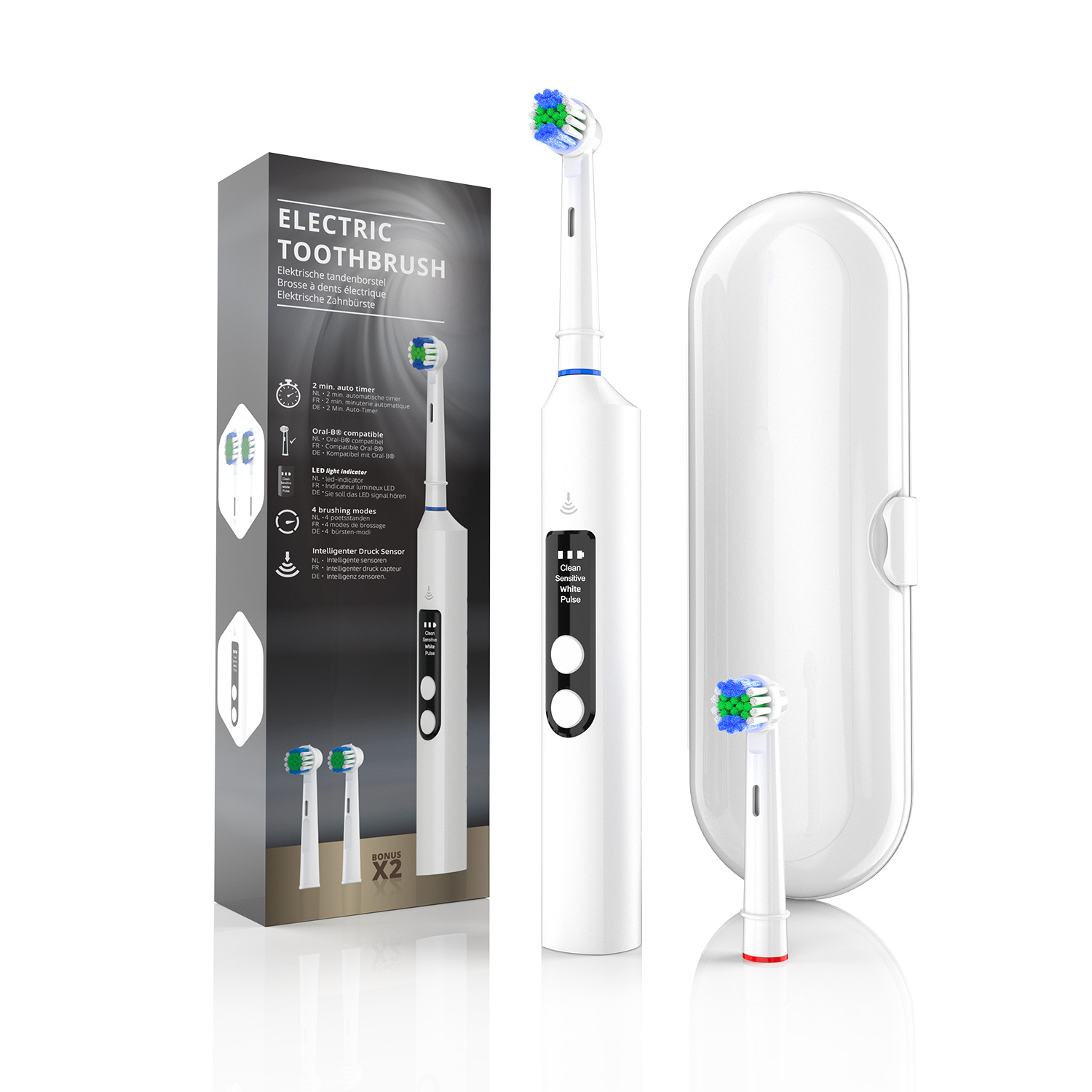 Electric Toothbrush Sonic - Brosse à dents électrique intelligente sans
