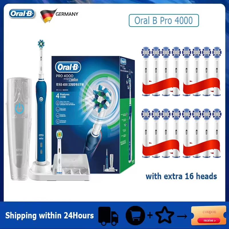 Electric Toothbrush Sonic - Oral B Pro-Brosse à Dents Électrique