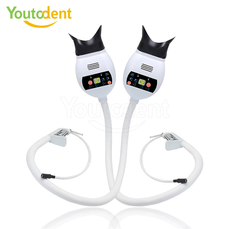 Teeth Whitening Bleach - Lampe dentaire professionnelle à 3 couleurs,