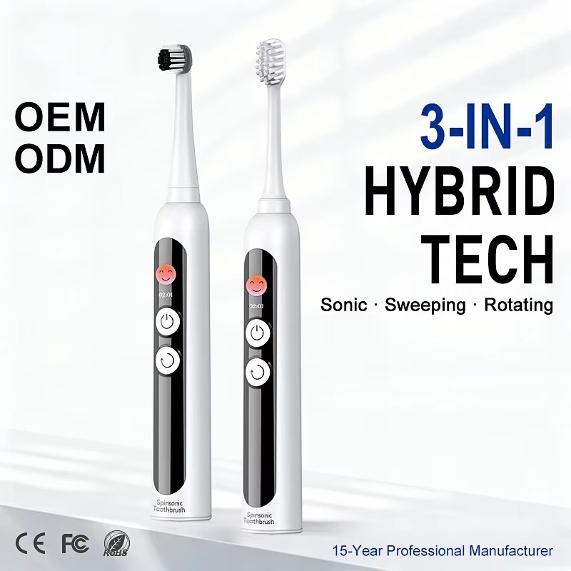Electric Toothbrush Sonic - Brosse à dents sonique 3-en-1, type