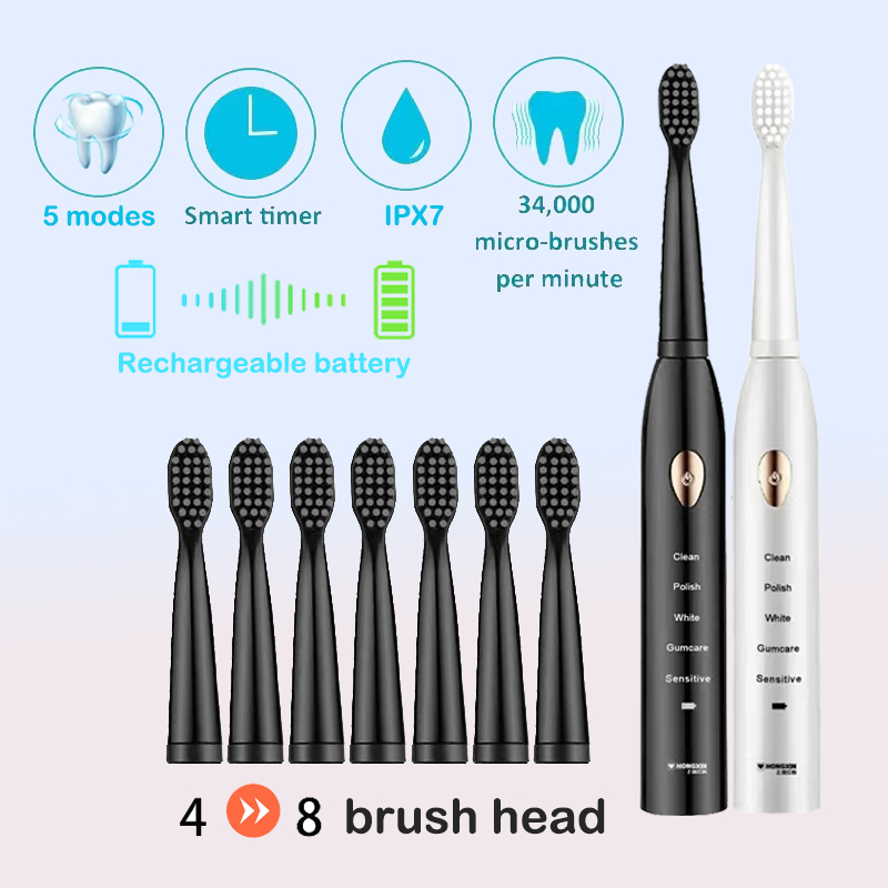 Electric Toothbrush Sonic - Brosse à dents électrique, Mode 5