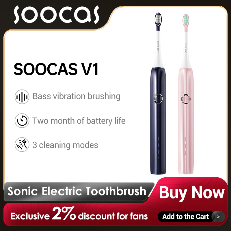 Electric Toothbrush Sonic - SOOCAS-Brosse à dents électrique sonique V1,
