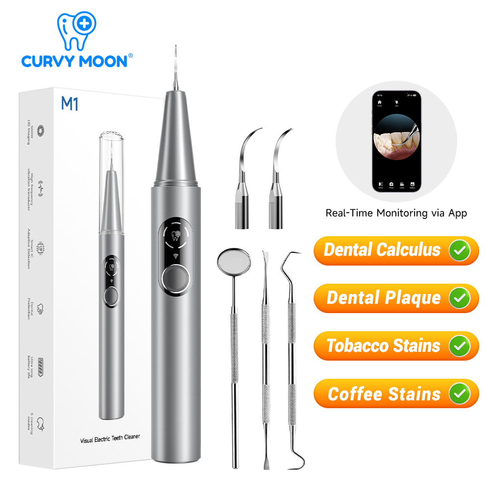 Teeth Whitening Express - CURVY MOON Nettoyeur dentaire électrique ultrasonique