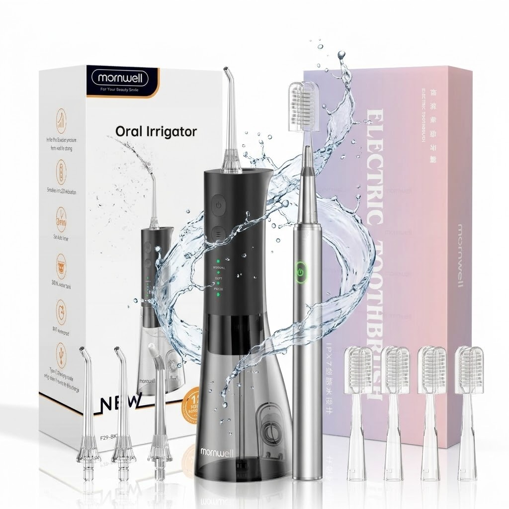 Electric Toothbrush Sonic - Hydropulseur avec brosse à dents électrique,