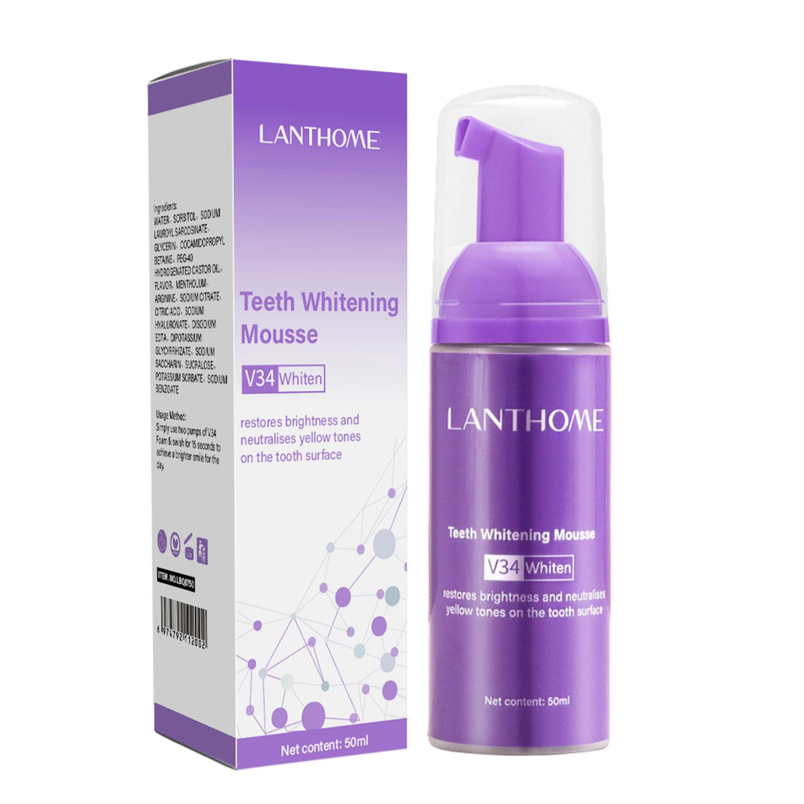 V34 Mousse nettoyage des dents - Teeth Whitening Yellow Teeth avis et prix