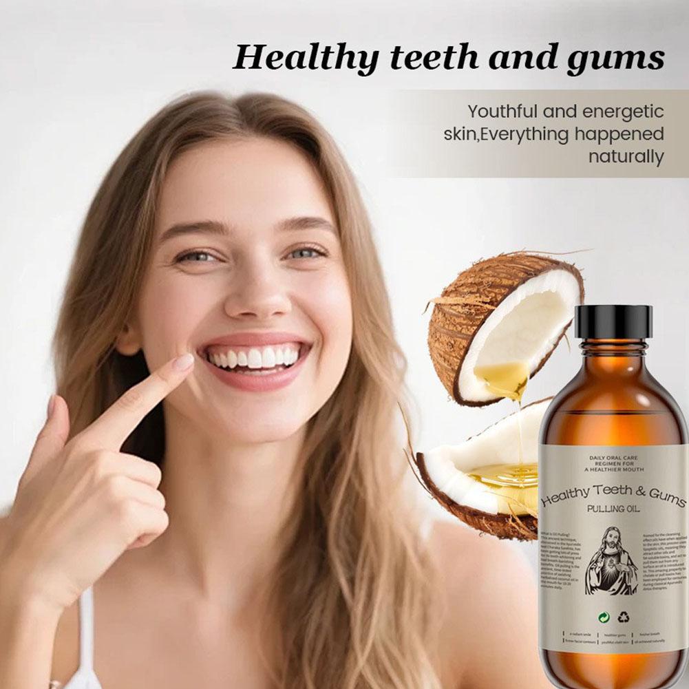 Bain de bouche à l'huile de co - Teeth Whitening With Coconut Oil avis et prix