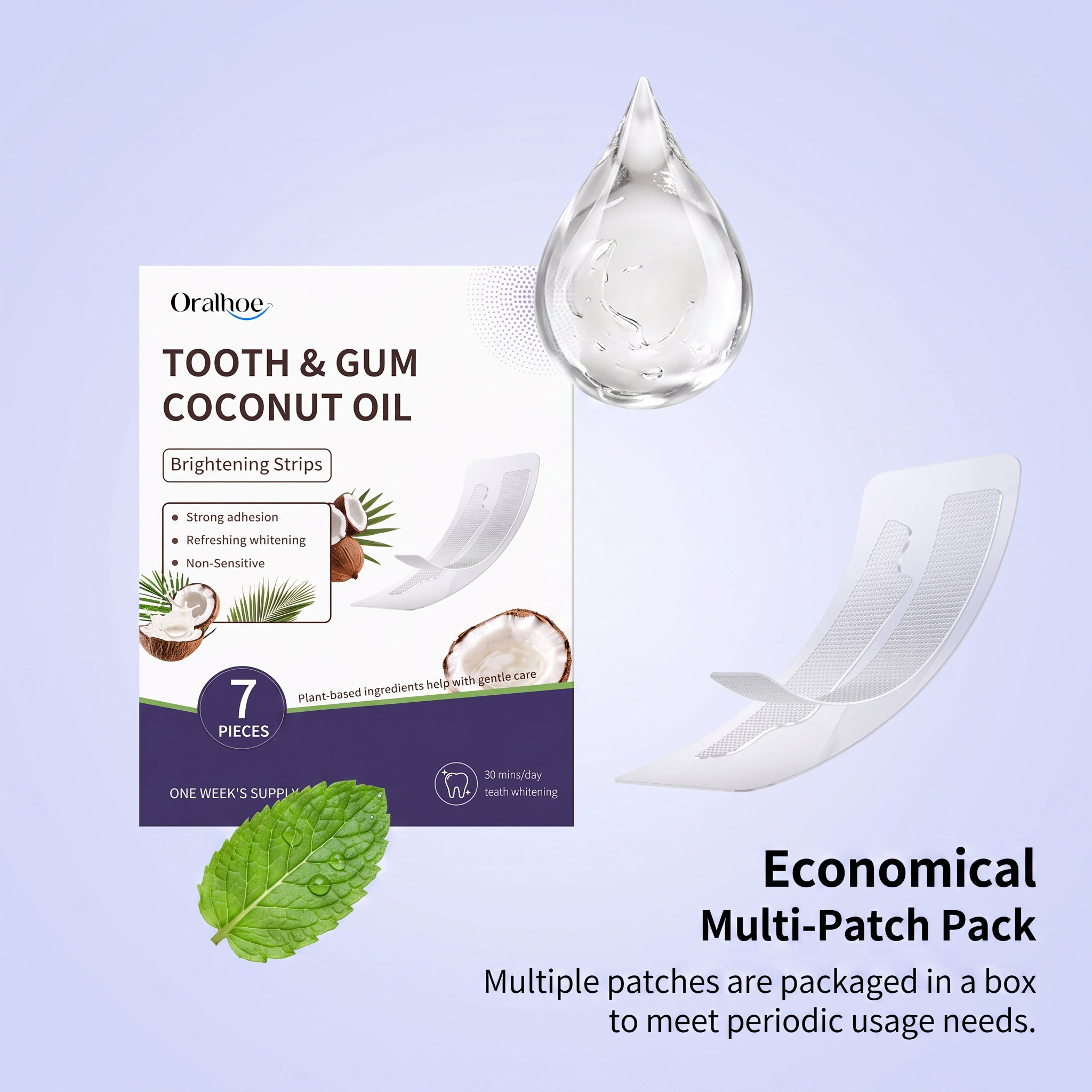 Bandes dentaires à l'huile de  - Teeth Whitening With Coconut Oil avis et prix