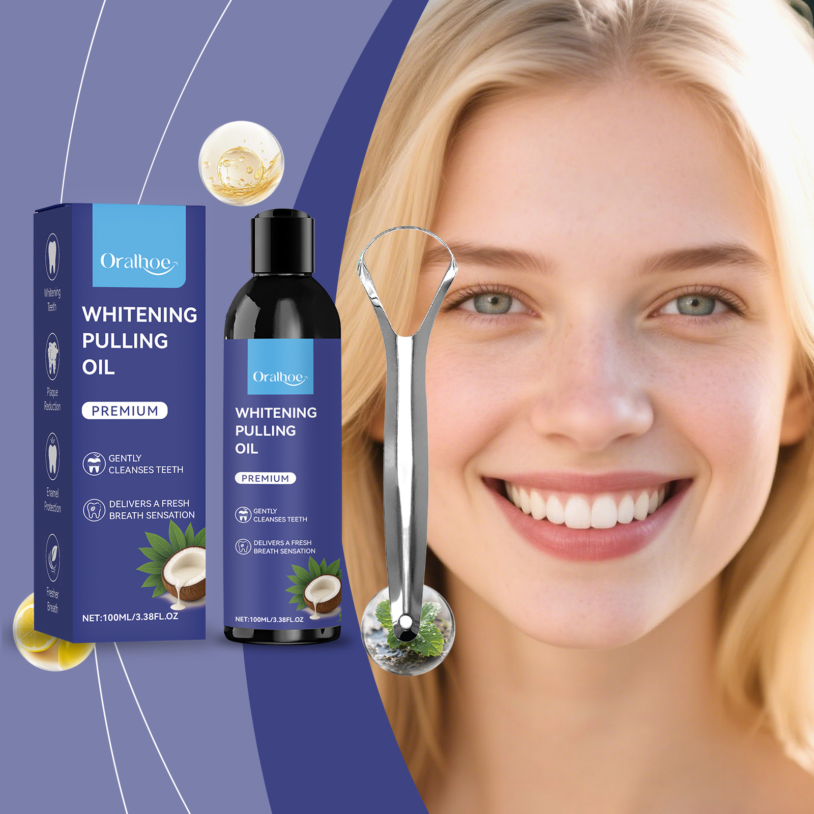 Bain de bouche à l'huile de co - Teeth Whitening With Coconut Oil avis et prix