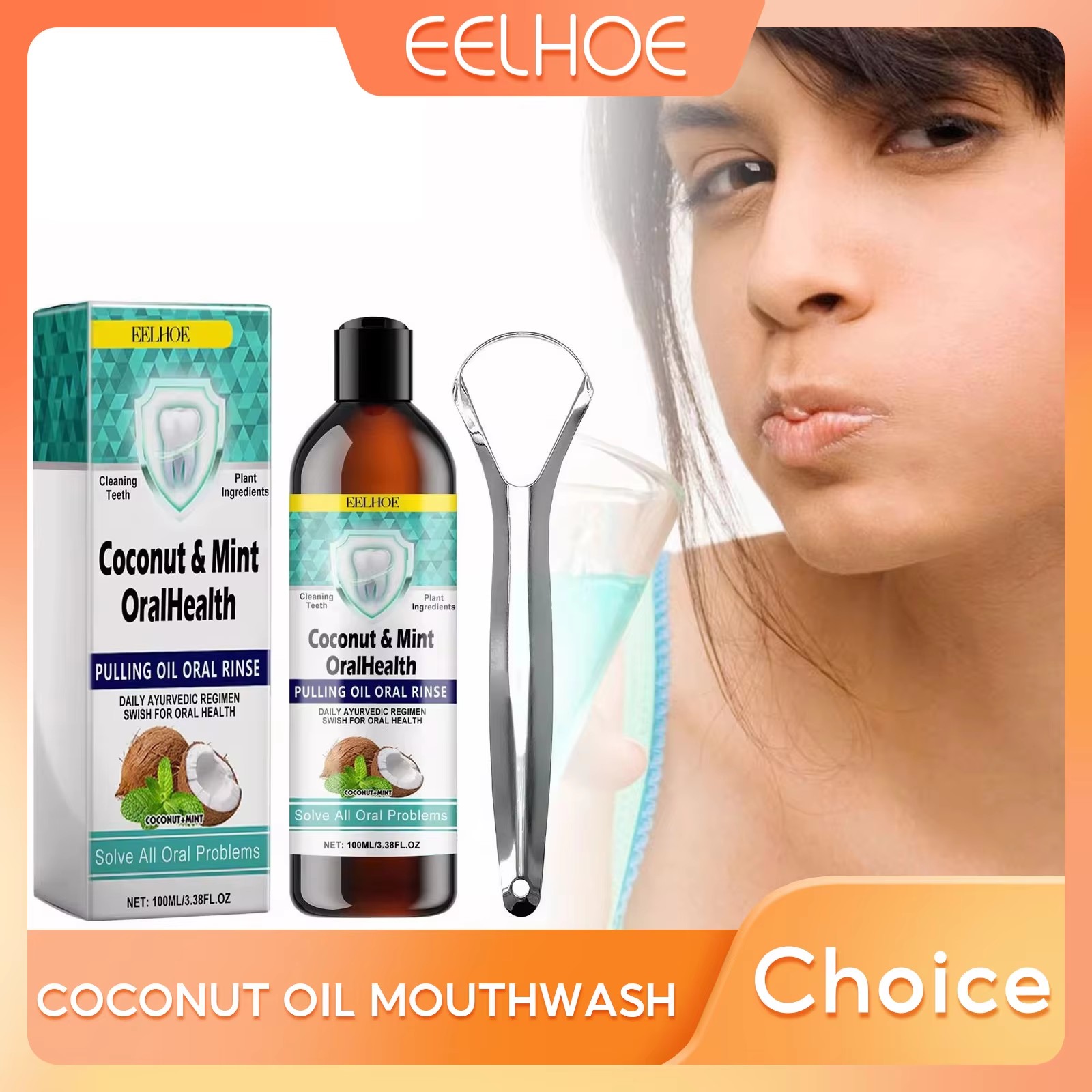 EELHOE – huile de noix de coco - Teeth Whitening With Coconut Oil avis et prix