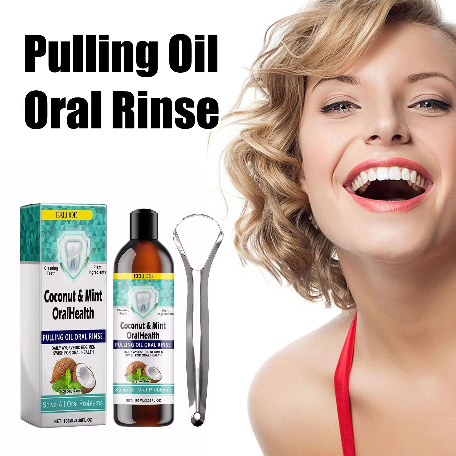 EELHOE – huile de noix de coco - Teeth Whitening With Coconut Oil avis et prix