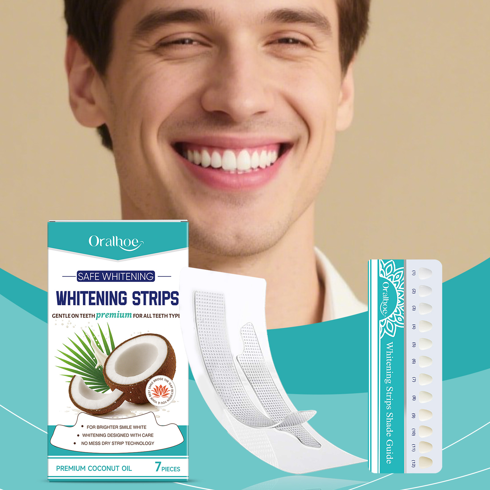 Bandes blanchissantes pour les - Teeth Whitening With Coconut Oil avis et prix