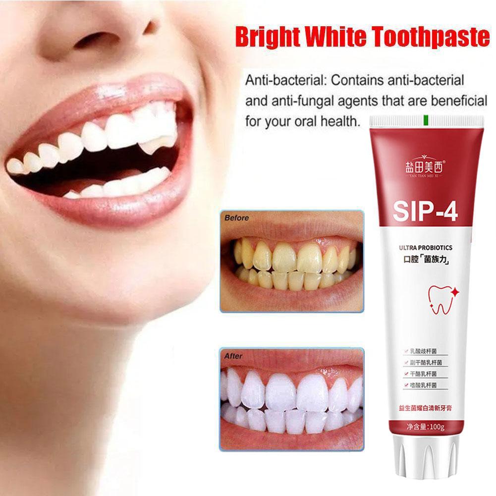 Dentifrice blanchissant probio - Teeth Whitening Yellow Teeth avis et prix