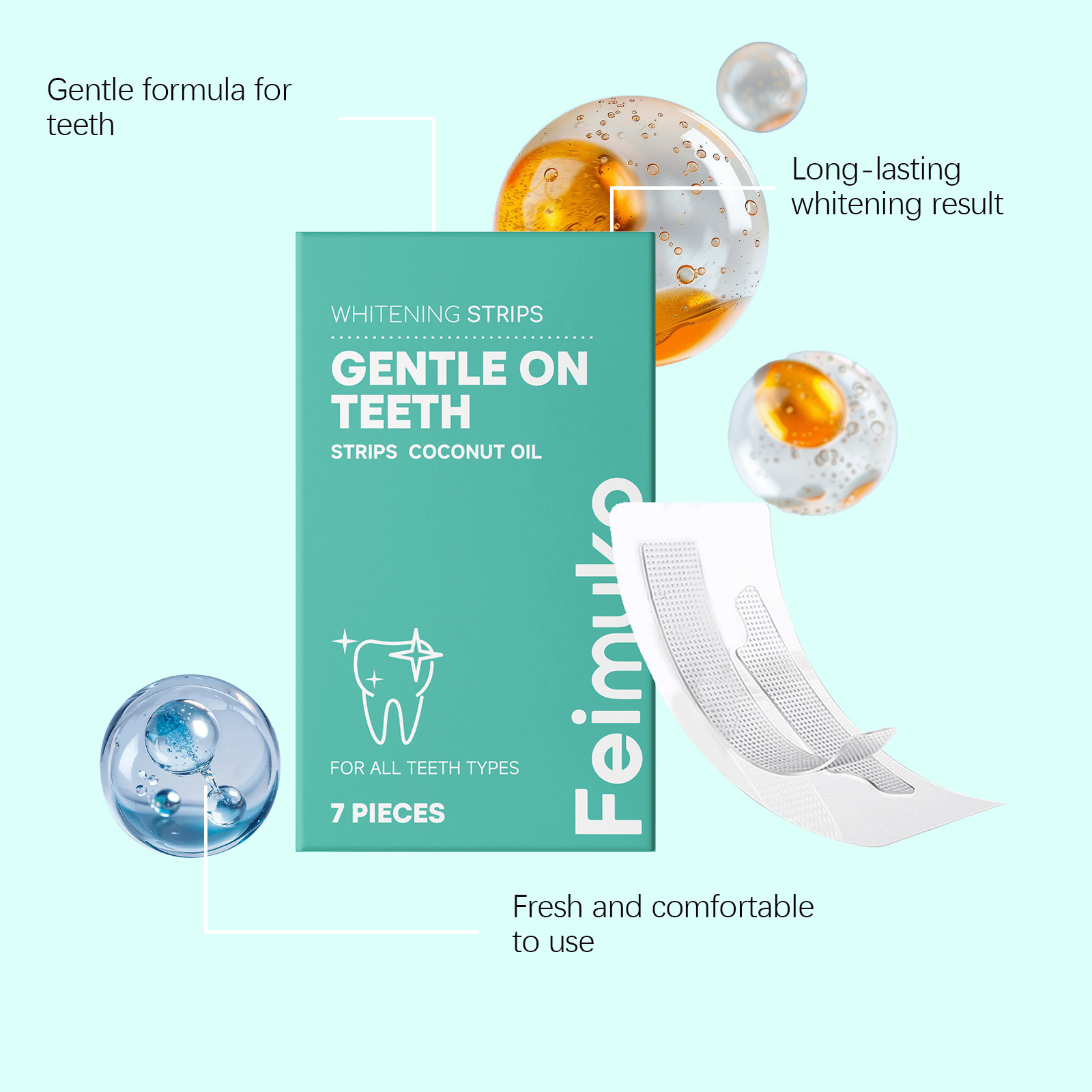 Bandes blanchissantes pour les - Teeth Whitening With Coconut Oil avis et prix