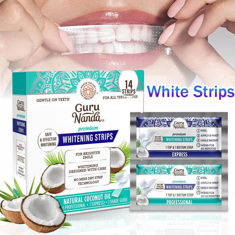 1/2/3 boîtes de bandes blanchi - Teeth Whitening With Coconut Oil avis et prix