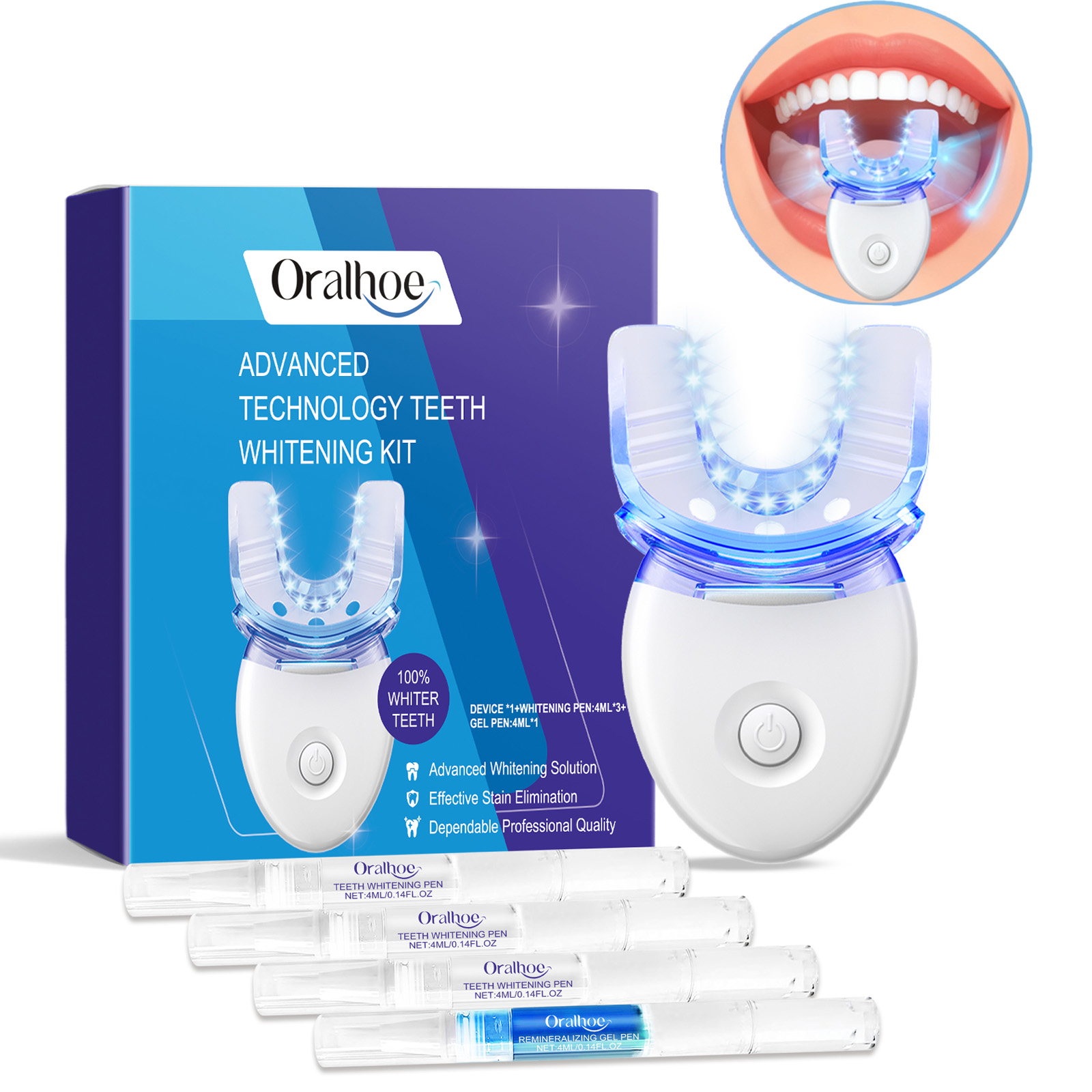Kit professionnel de lumière L - Teeth Whitening Price avis et prix