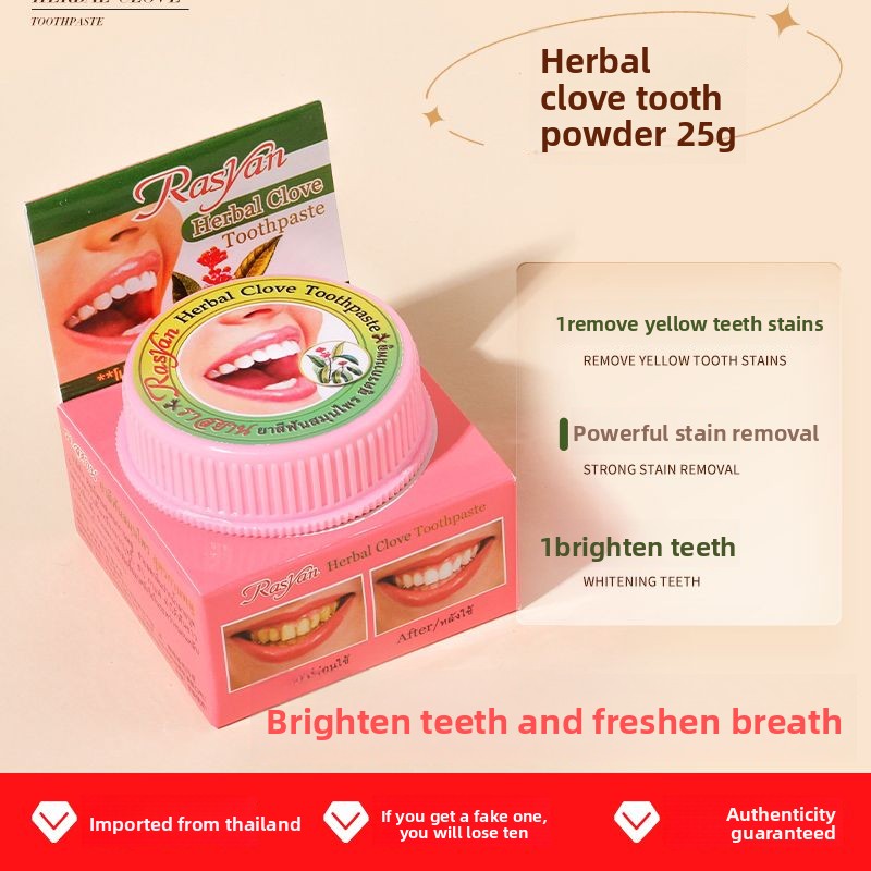 Poudre dentaire thaïlandaise a - Teeth Whitening Yellow Teeth avis et prix